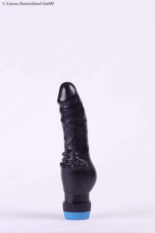 Latex Penis Vibrator, 18.5 x 3.5 cm