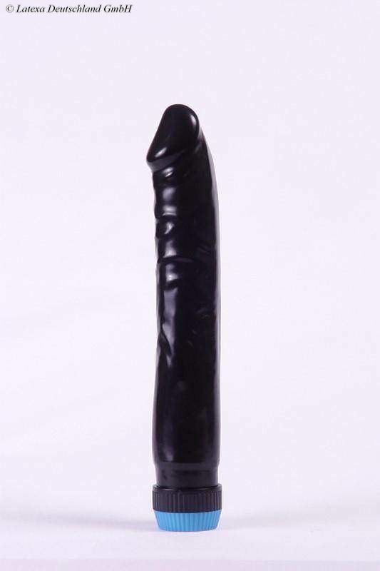 Latex Penis Vibrator, 23.5 x 3.5 cm