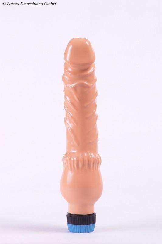 Latex Penis Vibrator, 22 x 4.5 cm