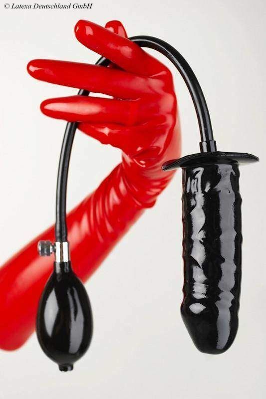 Latex Inflatable Solid Dildo, 15 x 3.5 cm