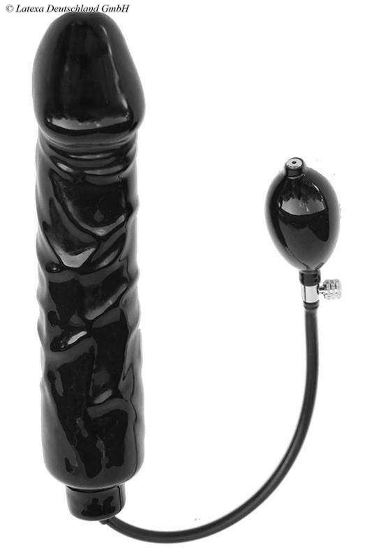Latex Inflatable Huge Solid Dildo, 30 x 6.0 cm