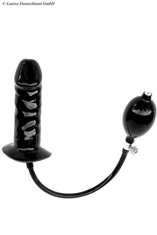 Latex Inflatable Solid Dildo With Soft Foam 12 x 3.5 cm 