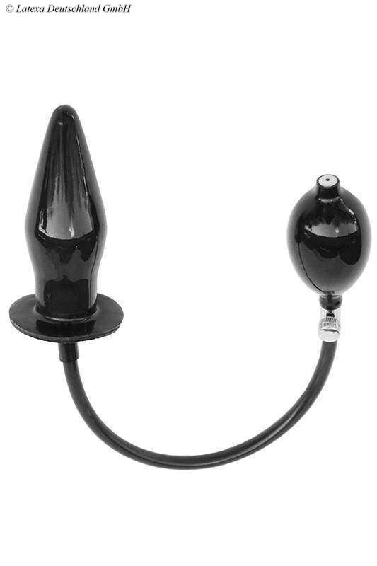 Latex Inflatable Butt Plug, 12 x 3.2 cm