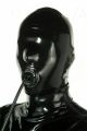 Latex Hood With Penis Gag And Zipper