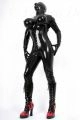 Latex Catsuit With Inflatable Breasts 