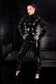 Latex Women's Catsuit With Spikes, Thick Latex