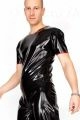 Latex Men's T-Shirt With Stripes