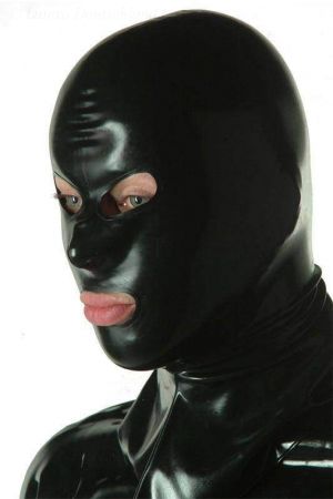 Latex Hood, Hangman’s With Holes For Eyes, Nose And Mouth 1138B