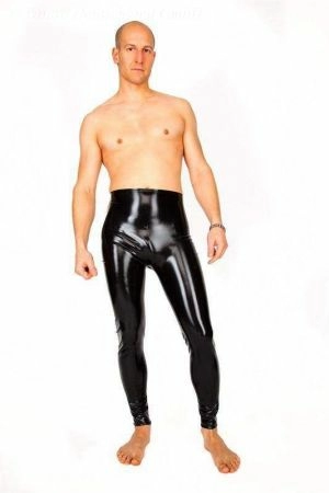 Latex Leggings with open crotch 1192A
