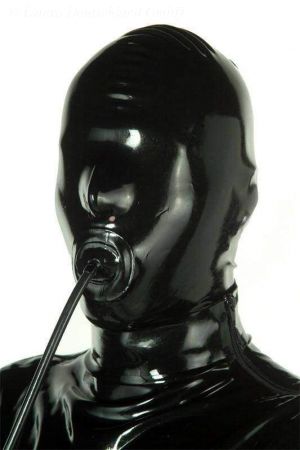 Latex Hood With Penis Gag And Zipper 1202Z