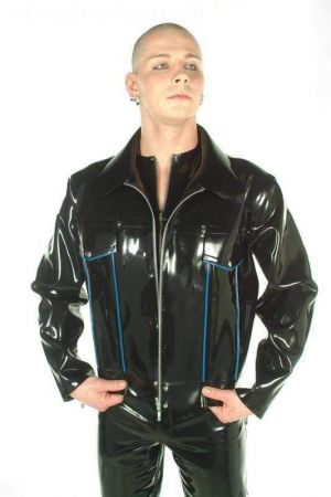Latex Jacket, “Cowboy” Style, Thick Latex 3036