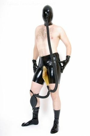 Latex Shorts For Collecting Urine, Unisex