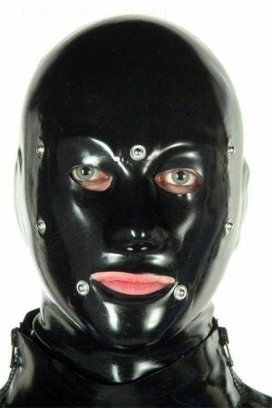 Latex Hood, Anatomical System With Lacing, Thick Latex 3241
