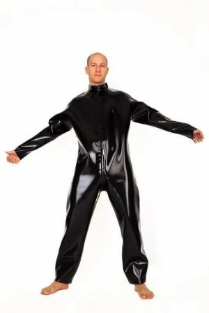 Latex Men's Catsuit With Loose Fit, Thick Latex 3286