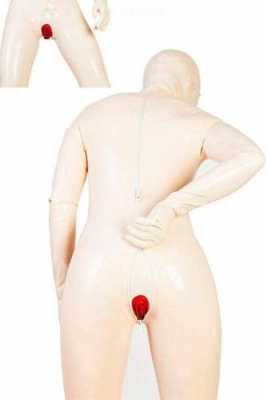 Latex Catsuit: Full-Body With Vaginal And Anal Sheaths 4039