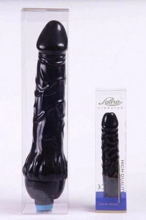 Latex Penis Vibrator, 40 x 6.5 cm