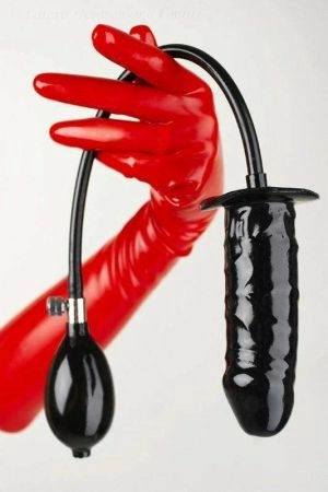 Latex Inflatable Solid Dildo, 15 x 3.5 cm 6072