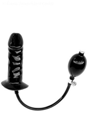 Latex Inflatable Solid Dildo With Soft Foam 12 x 3.5 cm  6078