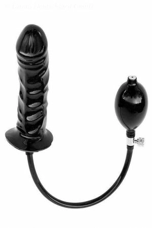 Latex Inflatable Solid Dildo, 16 x 4.5 cm 6086
