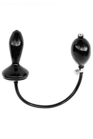 Latex Inflatable Solid Butt Plug, 11 x 3.0 cm 