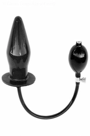 Latex Inflatable Solid Butt Plug, 14 x 5.5 cm 6090